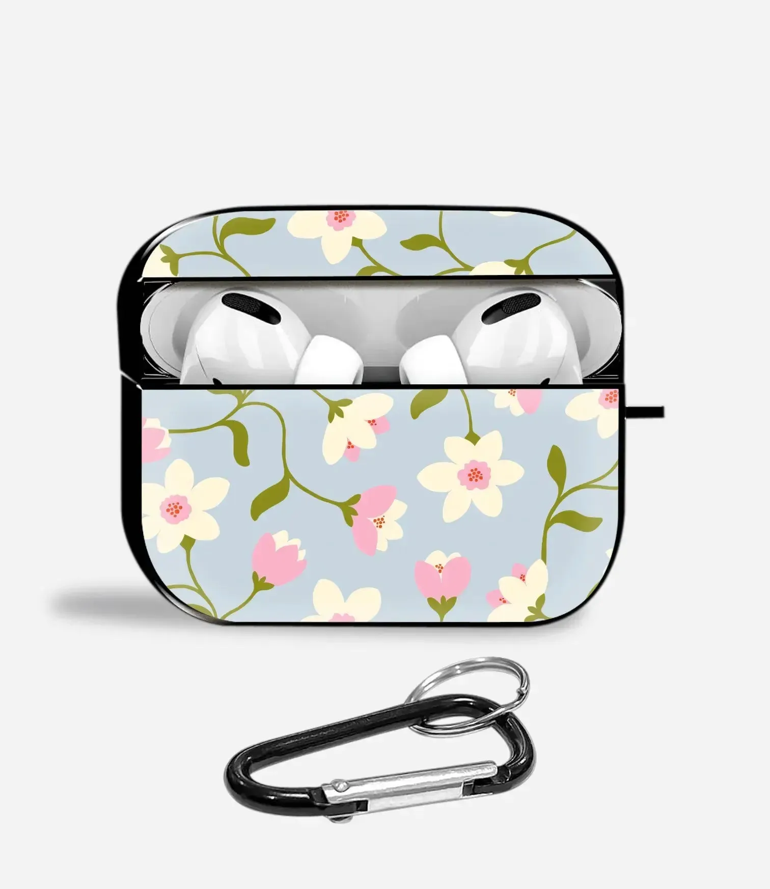Trendy Lifestyle Storage Blush Bloom Sky Aipods Glass Case