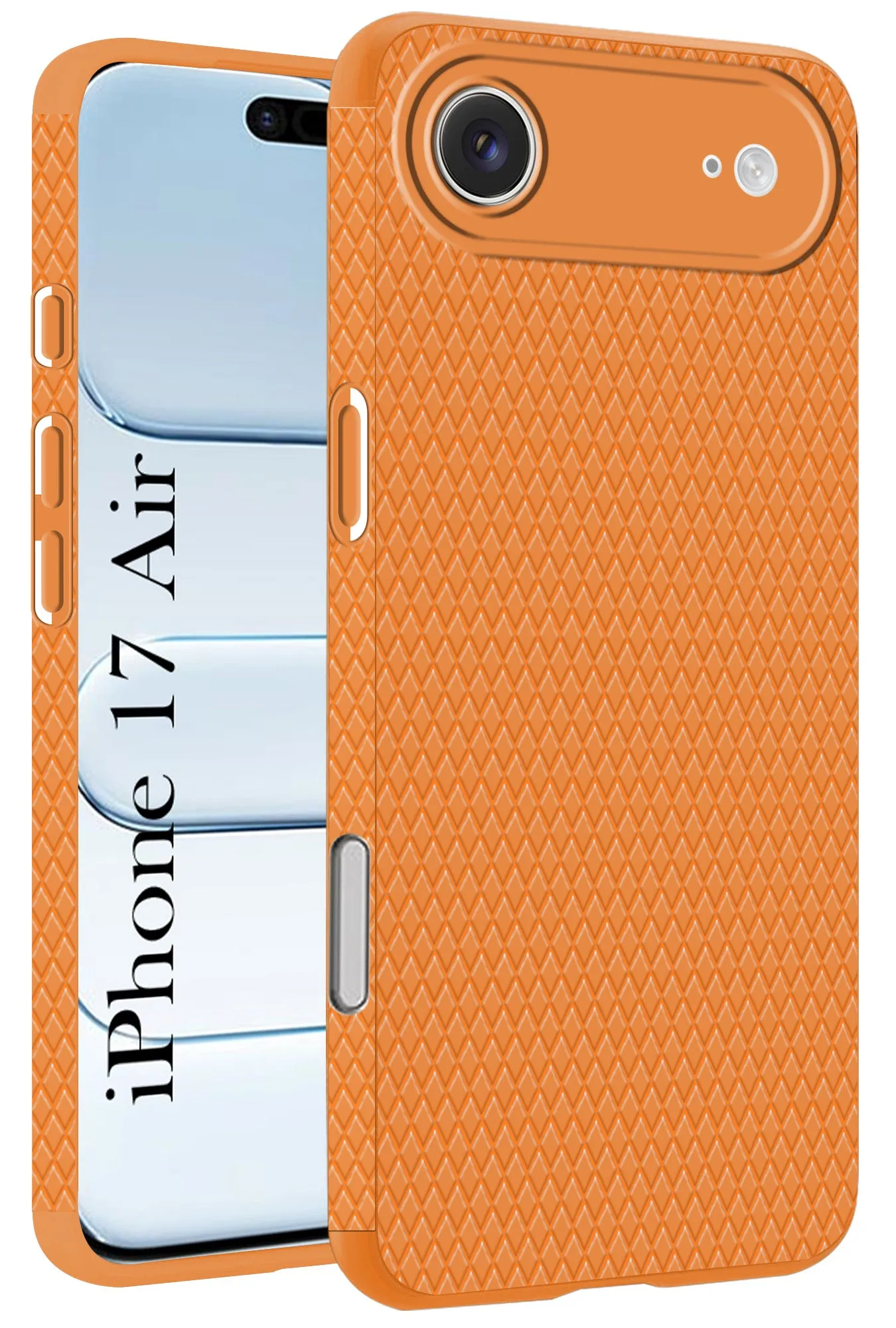 For Apple iPhone 17 Air Back Cover Case (Camera Protection | Side Grip Texture | Soft and Flexible) Comfort Finish Layer