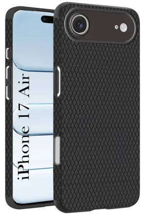 For Apple iPhone 17 Air Back Cover Case (Camera Protection | Side Grip Texture | Soft and Flexible) Port Protection Light Form