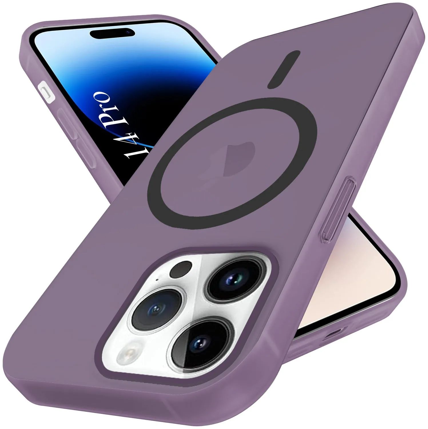 Elegant Look Light Build For Apple iPhone 14 Pro Back Cover Case (Frosted Matte Feel | MagSafe Compatible Wireless Charging | Polycarbonate Material)