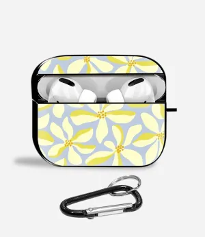 Compact Daily Storage Sunny Bloom Aipods Glass Case