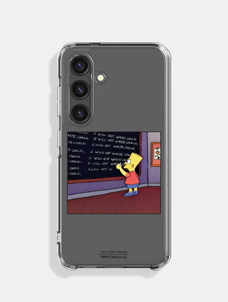 Comfort Grip The Simpsons X Skinnydip I Will Not Waste Chalk Android Case
