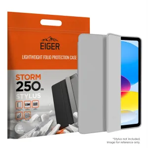 Eco Conscious Material Eiger Storm 250m Stylus Case for Apple iPad 10.9 (10th Gen) in Light Grey