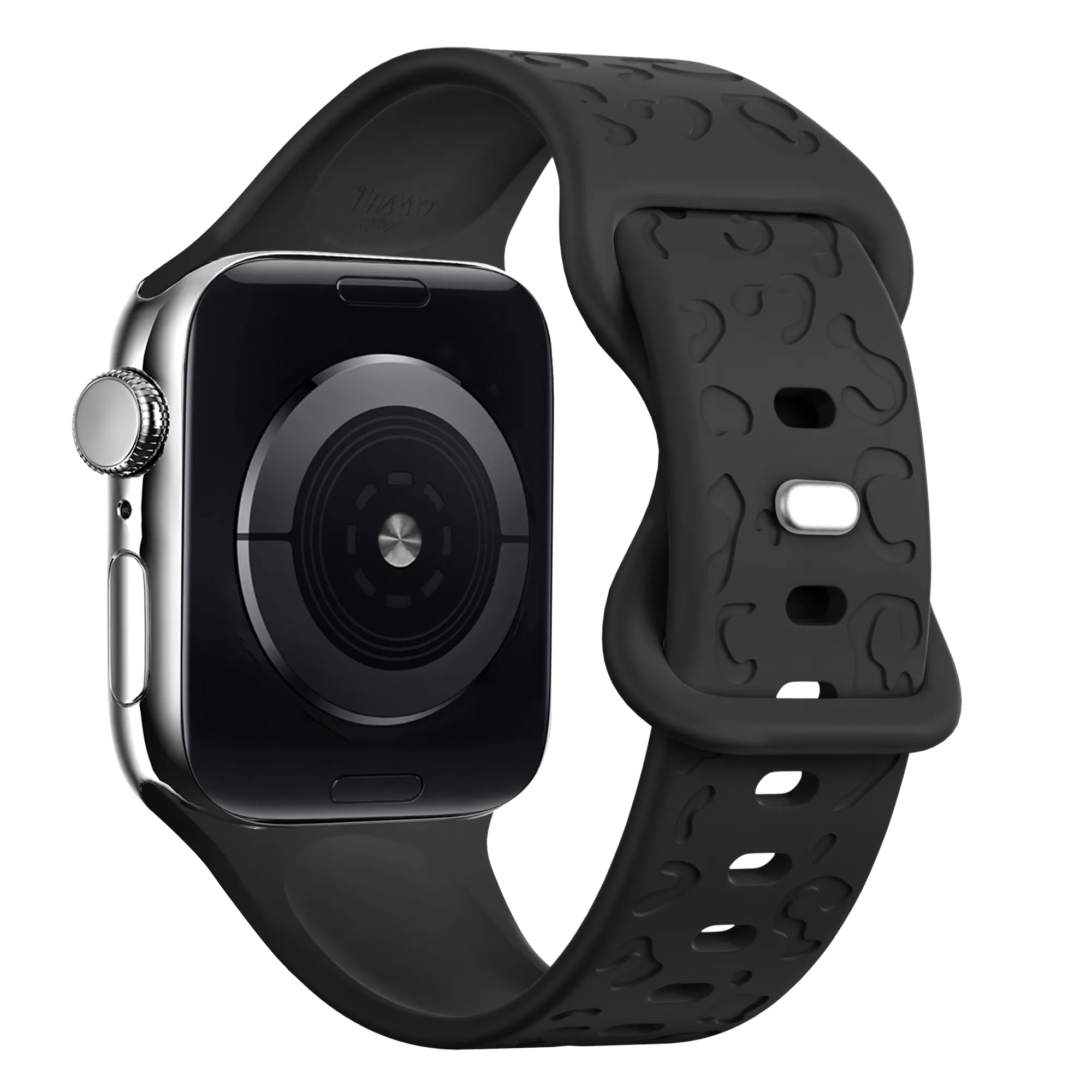 xoxo Wildhearts Apple Watch Silicone Strap Leopard Print (Black) Classic Aesthetic