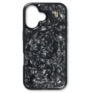 Pearlized Case MagSafe Black for iPhone 16 Pro Max Luxury Finish Texture