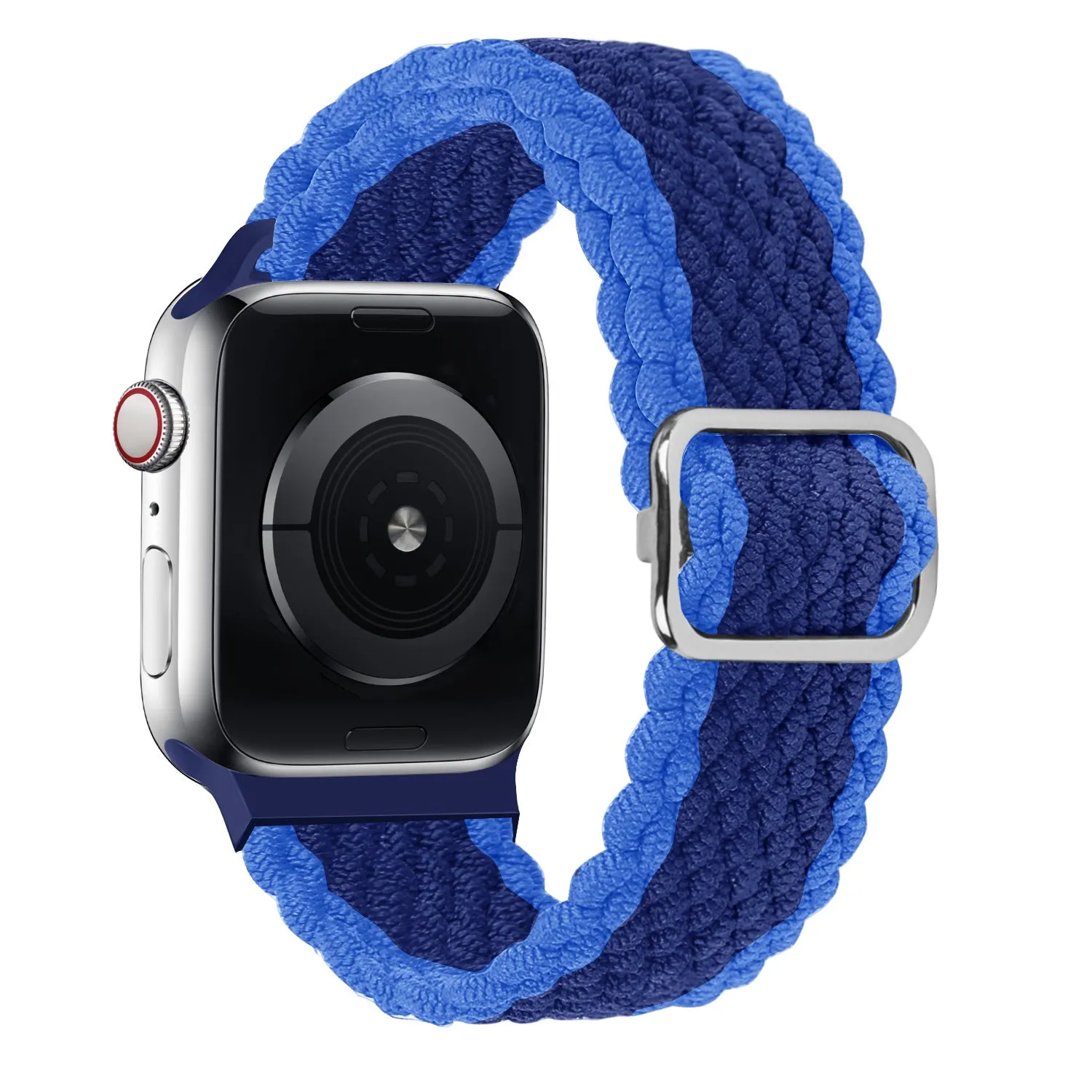 Soft Band Flexible Design Apple Watch Braided Nylon Strap (Blue mix)