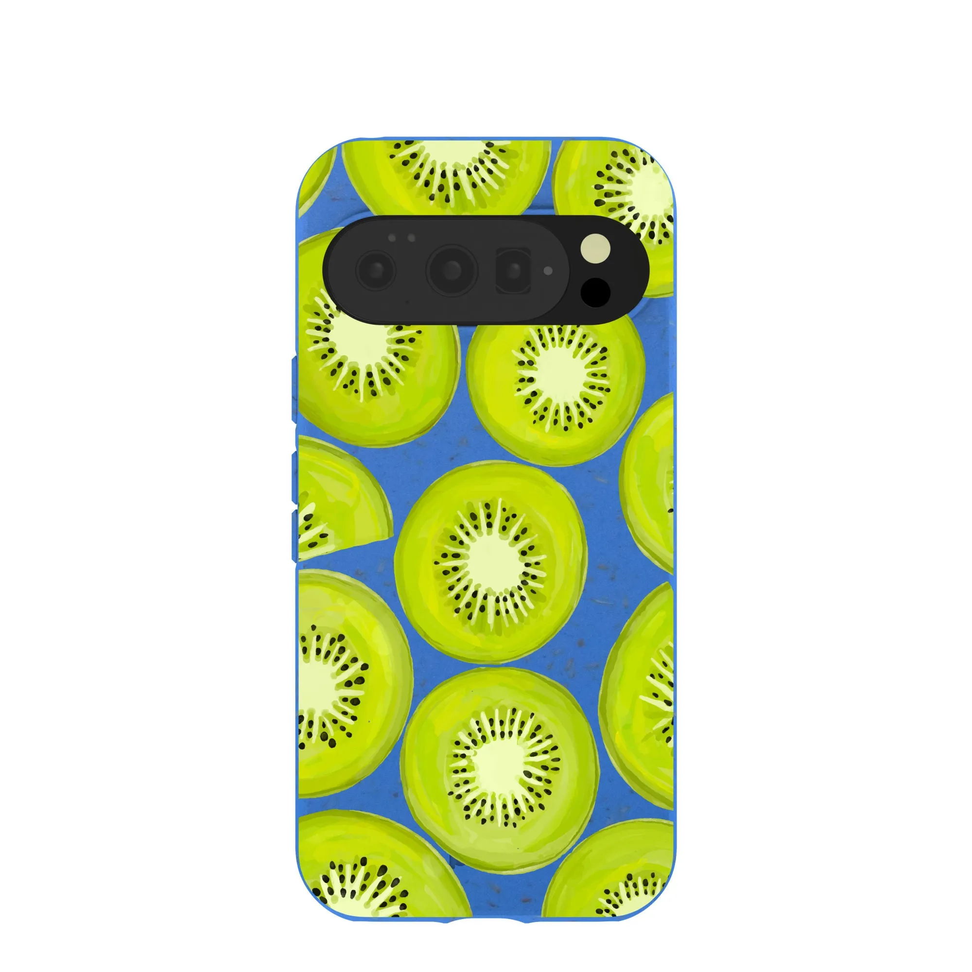 Elegant Pattern Electric Blue Kiwi Slices Google Pixel 10/10 Pro Case