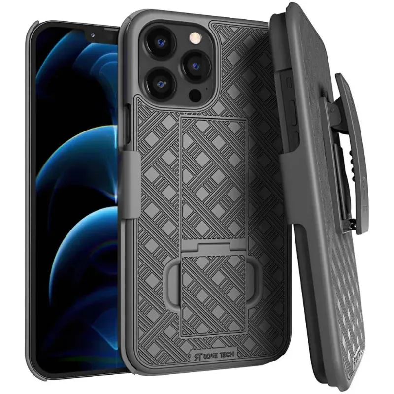 Daily Style Apple iPhone 12 Pro Max Belt Clip Holster Phone Case