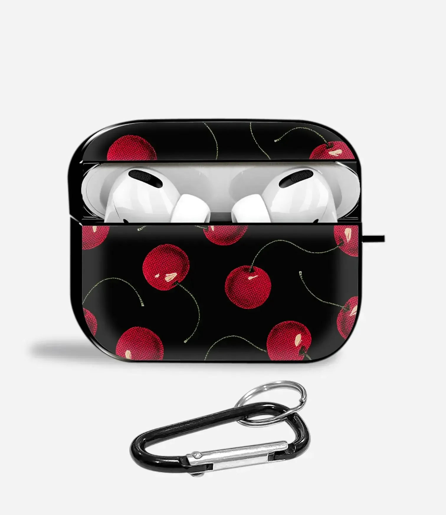 Retro Cherry Pop Aipods Glass Case custom engraved pocket silicone shell