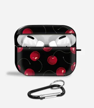 Retro Cherry Pop Aipods Glass Case custom engraved pocket silicone shell