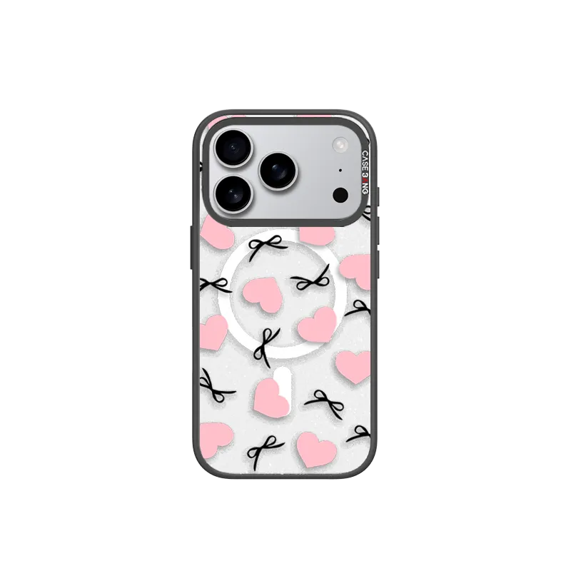 SPARKLING PINK BOW Imagisnap Luxury Edge Texture Portable Grip