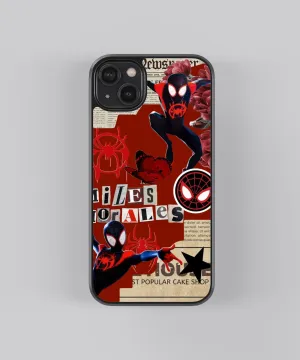Port Protection Spider Man Miles Morales Pop Culture Glass Phone Case Cover
