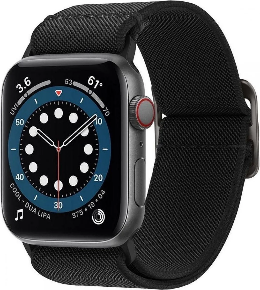 Elegant Minimal Look Spigen Apple Watch Fit Lite Strap (Black)