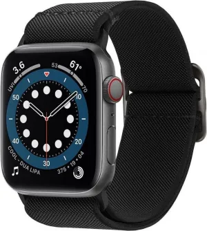 Elegant Minimal Look Spigen Apple Watch Fit Lite Strap (Black)