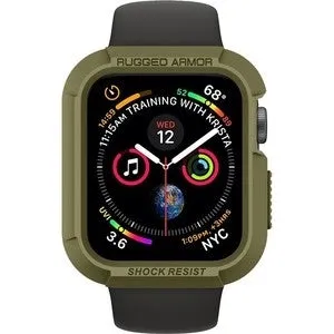 Anti-Fall Case Spigen Apple Watch Rugged Armor Case (Olive)