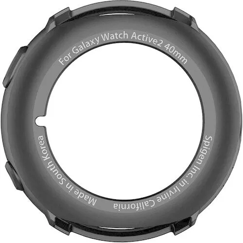 Luxury Armor Guarding Luxury Design Cover Spigen Samsung Galaxy Watch Active 2 40mm Liquid Air Case (Black)