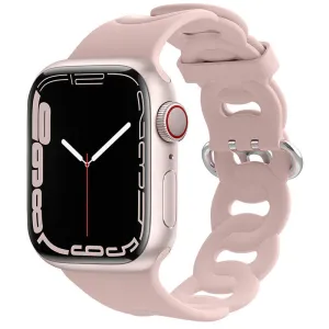 Apple Watch Silicone Chain Strap (Pink) Light Touch
