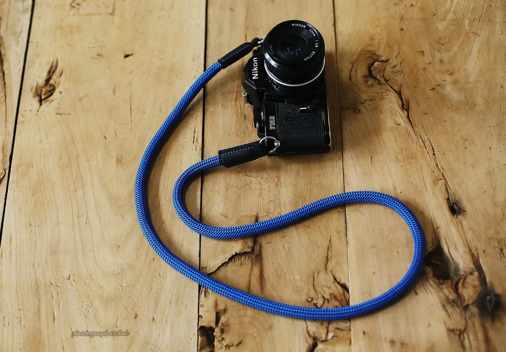 Detachable Camera Strap Handmade Space Blue Climbing Rope &Windmup.com