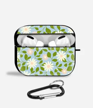 Spring Daisy Dreams Aipods Glass Case sports inspired neon airpods shell compact everyday travel protector