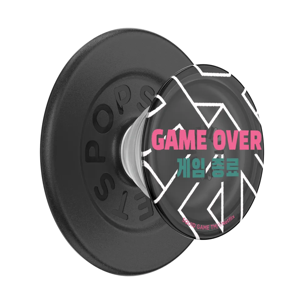Grip Fold Max Pro Pop Socket Glossy Finish Squid Game - Game Over PopGrip for MagSafe