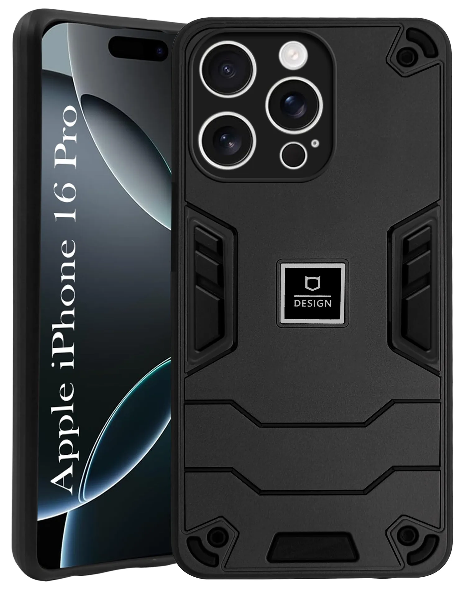 Sleek Appearance For Apple iPhone 16 Pro Back Cover Case (Lightweight Hybrid Shockproof Polycarbonate)