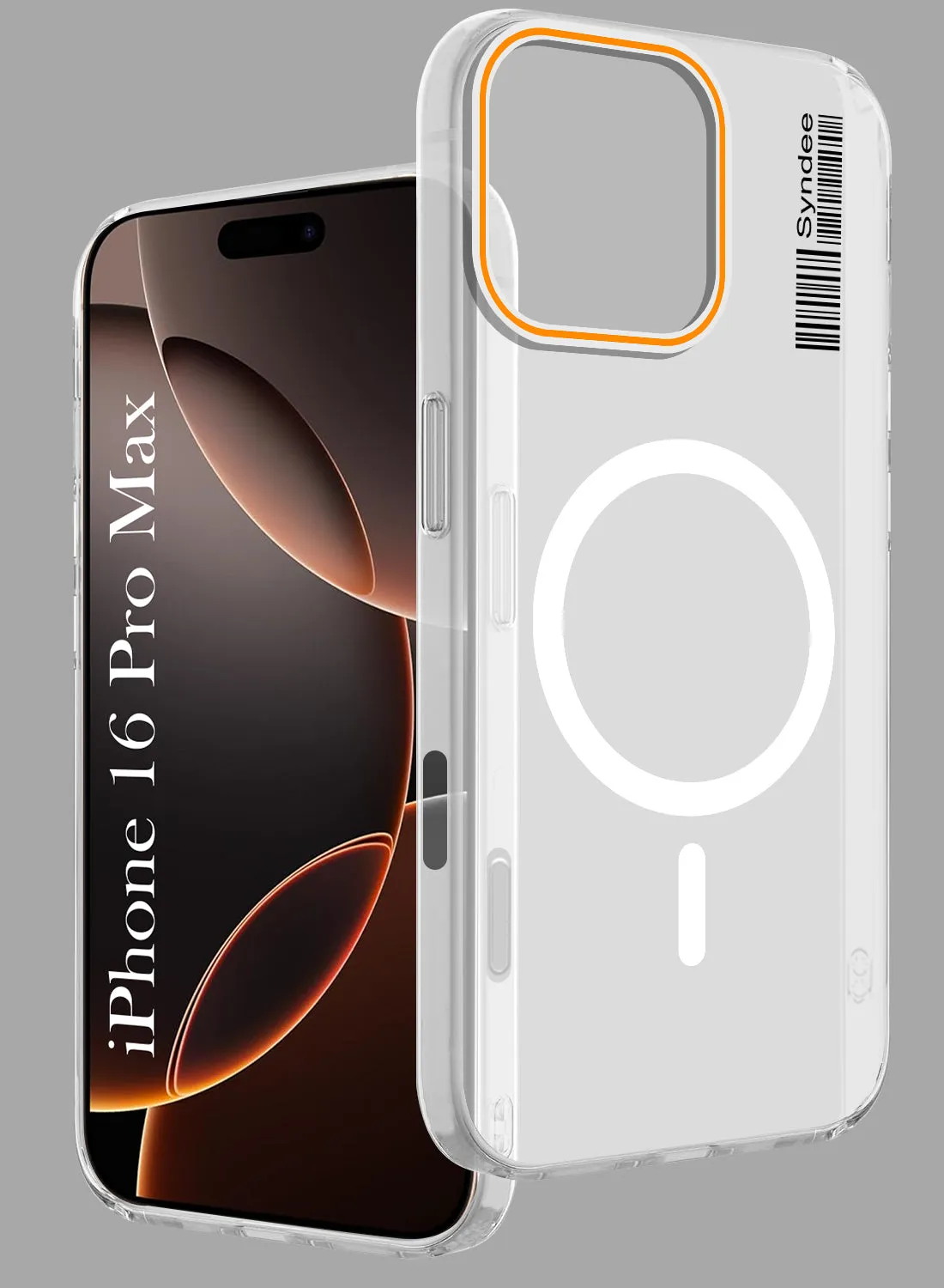 For Apple iPhone 16 Pro Max Back Cover Case  (Soft Touch | Camera Bump Protection | MagSafe Compatible | Matte Finish) Water Resistant Precision Cutouts