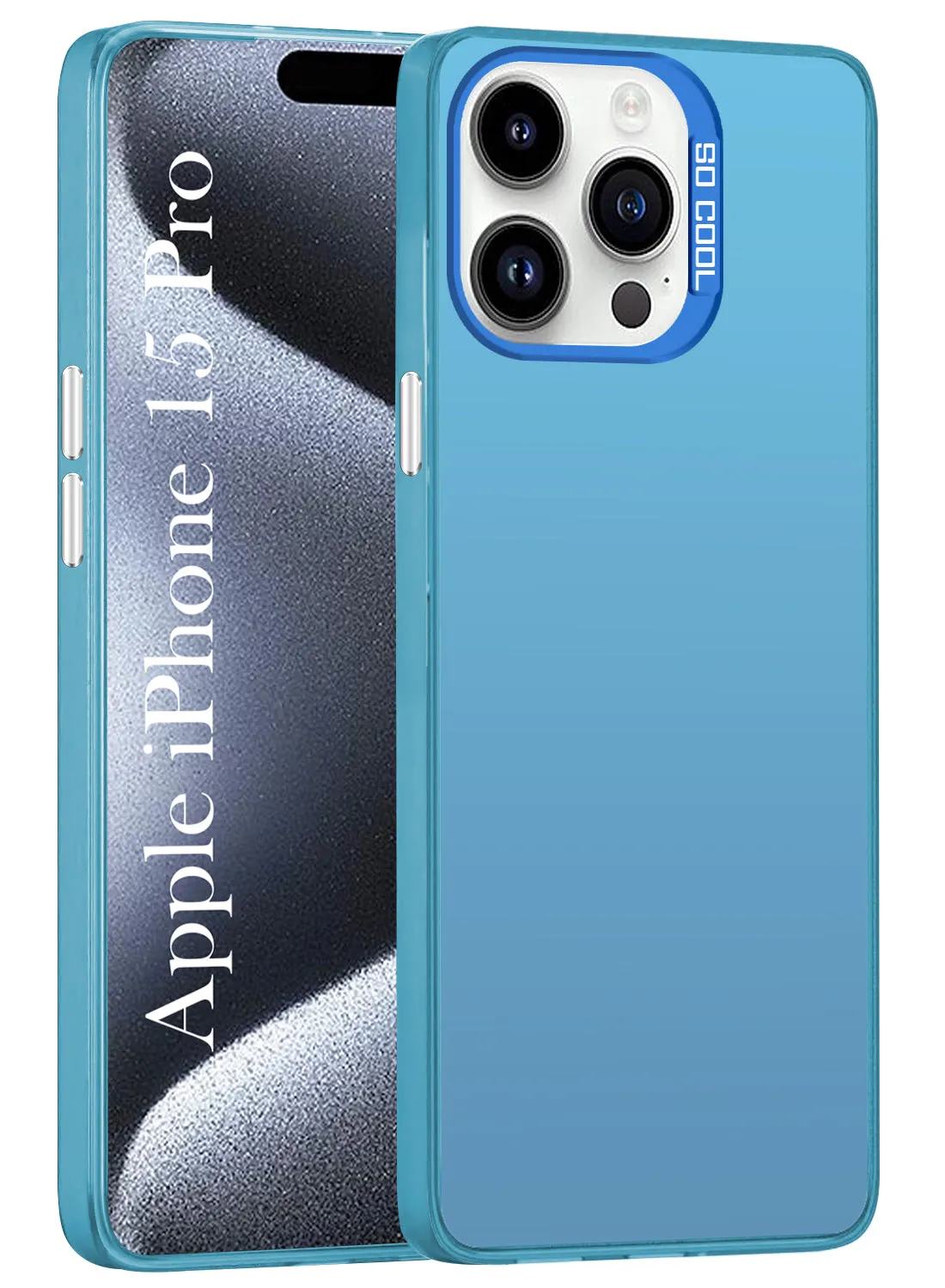 Trendy Finish For Apple iPhone 15 Pro Hard Back Cover Case (Velvet Touch | Professional Glossy Finish | Camera Protection Bump)