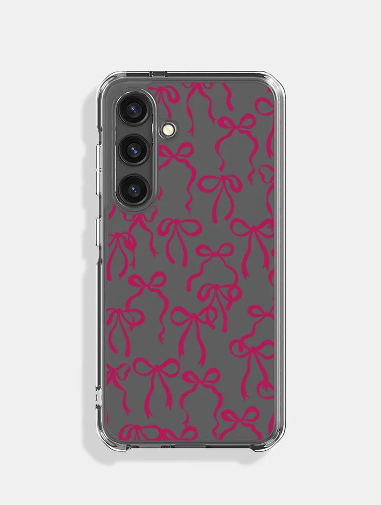 professional accessory Gradient Finish Burgundy Bows Android Case