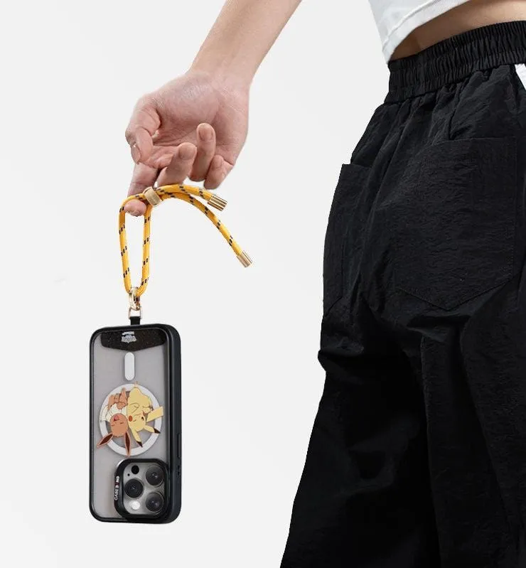 Braid Short Wrist Strap Wrist Lanyard snap closure