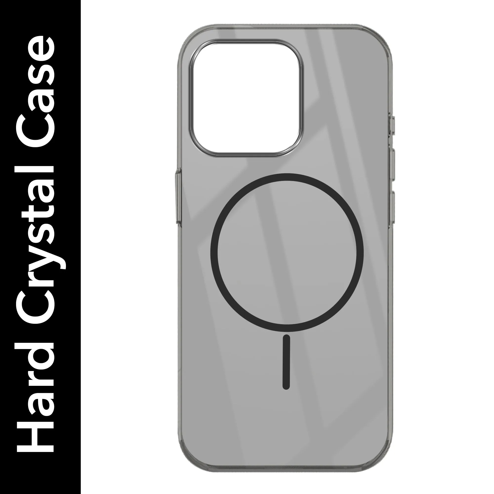 Outdoor Design Refined Shield For Apple iPhone 15 Pro Max Back Cover Case (Crystal Clear Case | MagSafe Wireless Charging Support | Hard Anti Yellow | Camera Protection Bump)