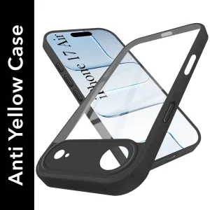 Matte Design Texture For Apple iPhone 17 Air Back Cover Case (Lifetime Anti Yellow | Anti Scratch | Crystal Clear Shockproof)