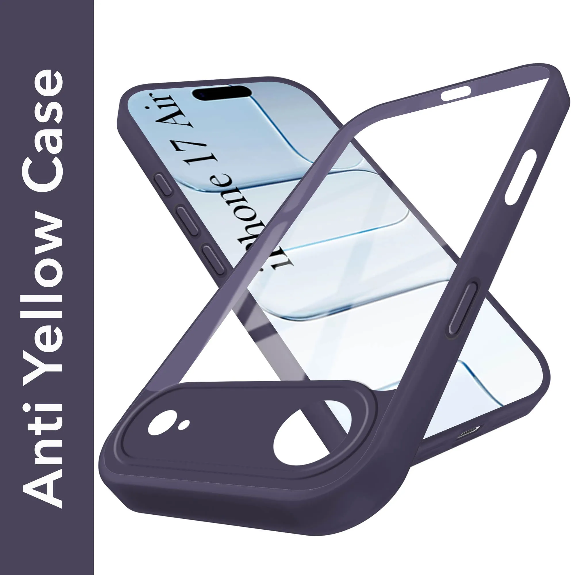 For Apple iPhone 17 Air Back Cover Case (Lifetime Anti Yellow | Anti Scratch | Crystal Clear Shockproof) Comfort Grip Everyday Fit