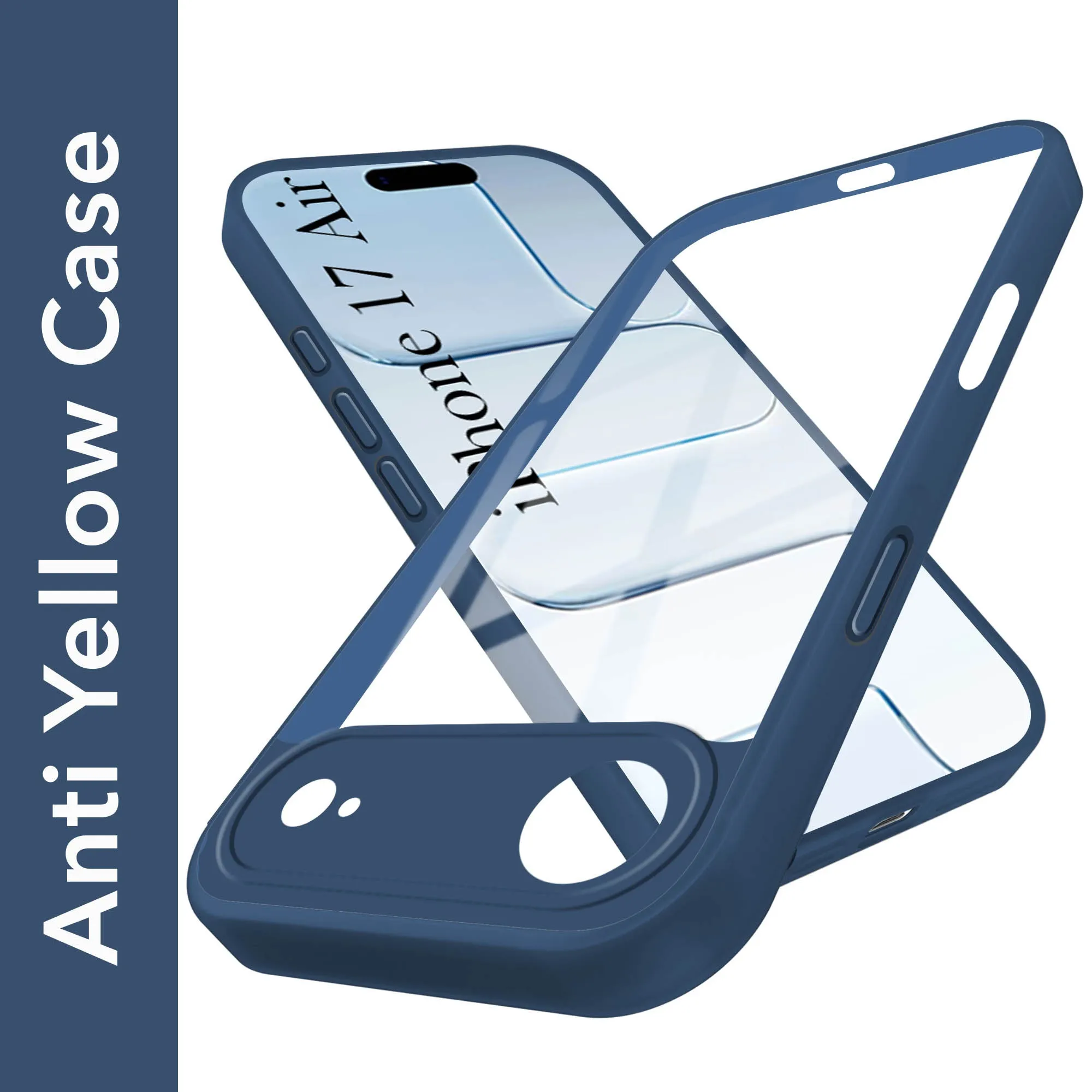 Premium Detail Finish Smooth Pattern For Apple iPhone 17 Air Back Cover Case (Lifetime Anti Yellow | Anti Scratch | Crystal Clear Shockproof)