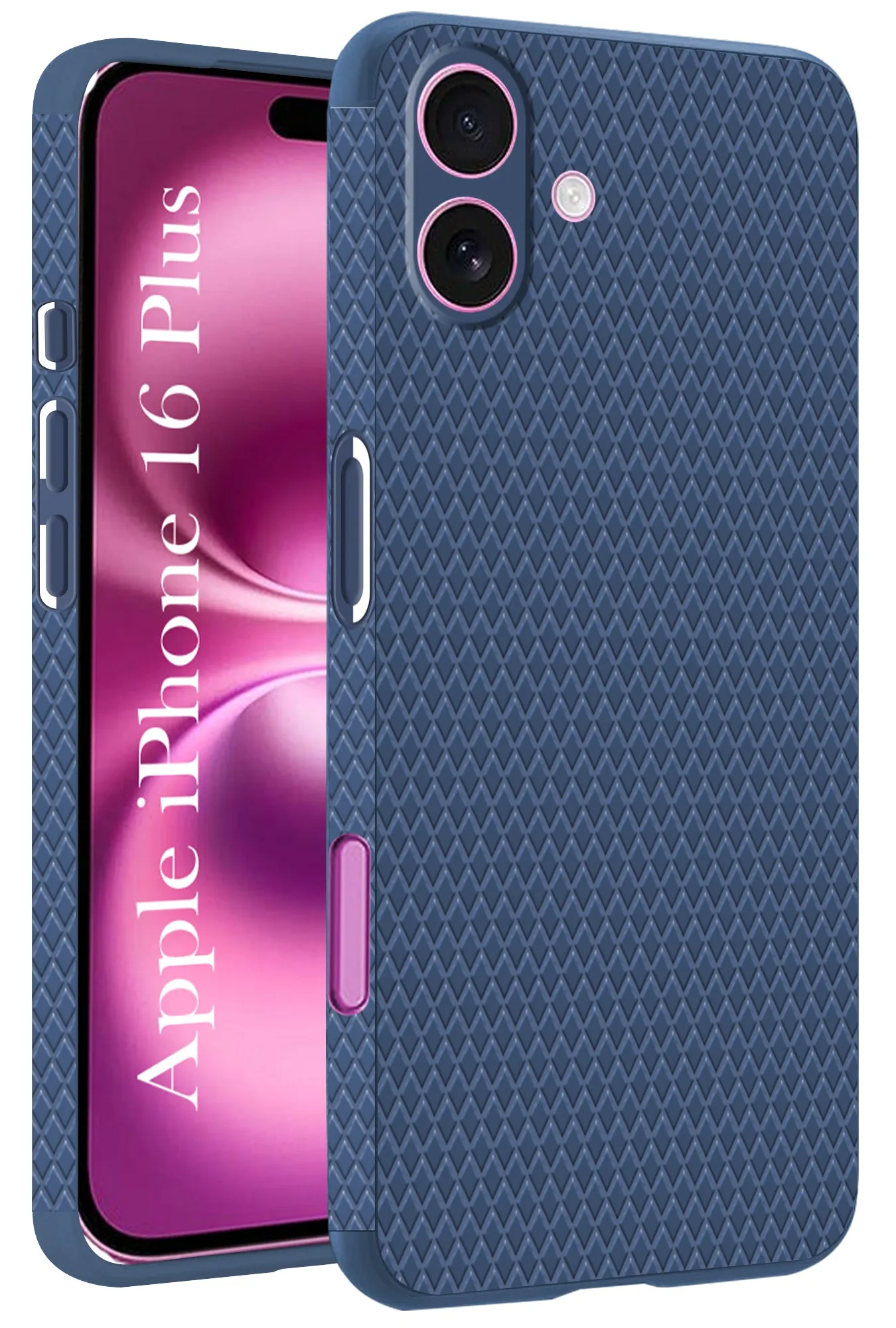 Durable Material For Apple iPhone 16 Plus Back Cover Case (Liquid Silicone | Side Grip | Camera Protection)