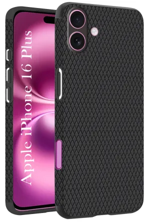 For Apple iPhone 16 Plus Back Cover Case (Liquid Silicone | Side Grip | Camera Protection) Enhanced Comfort Water Resistant