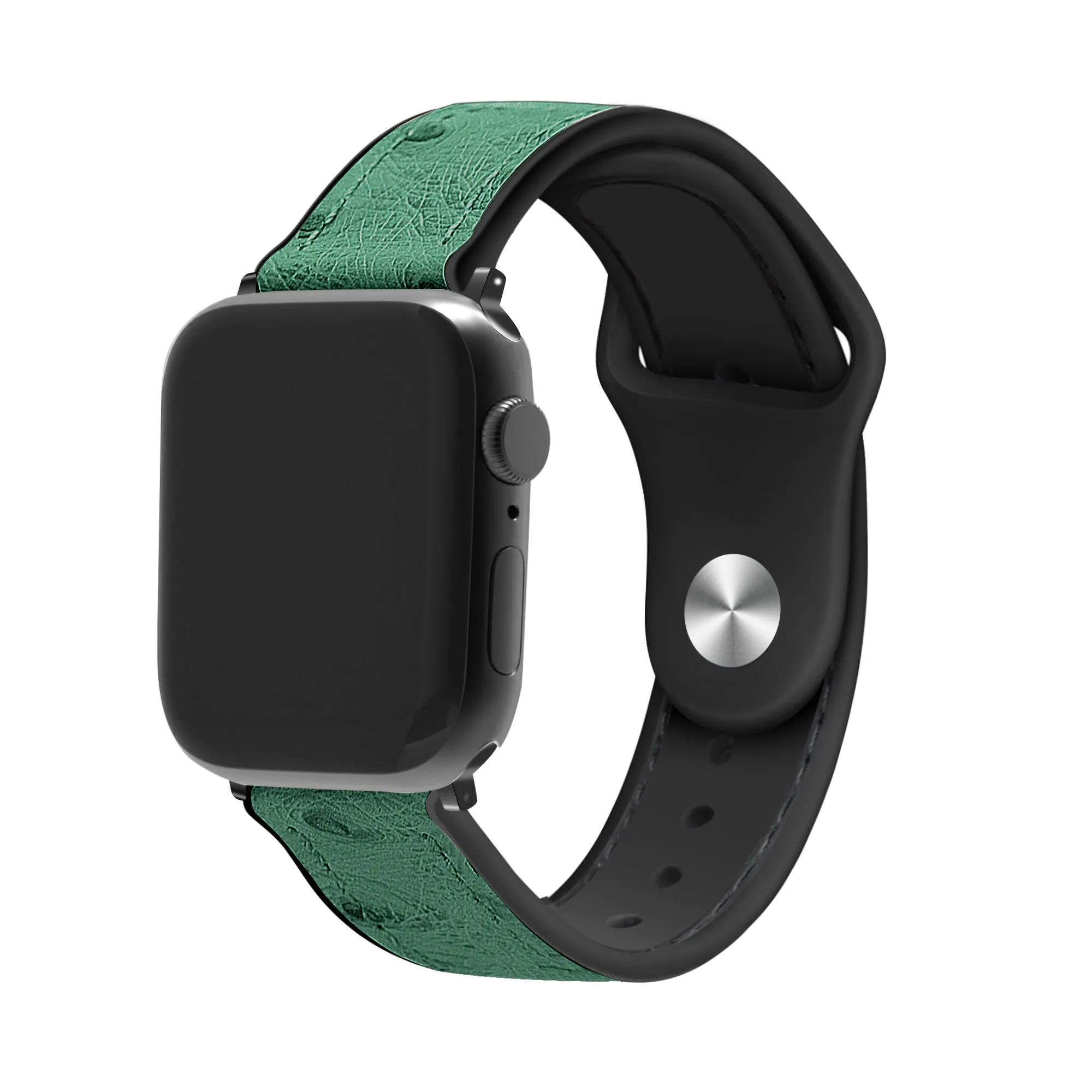 All Purpose Design Apple Watch Hybrid Leather Strap (Green)