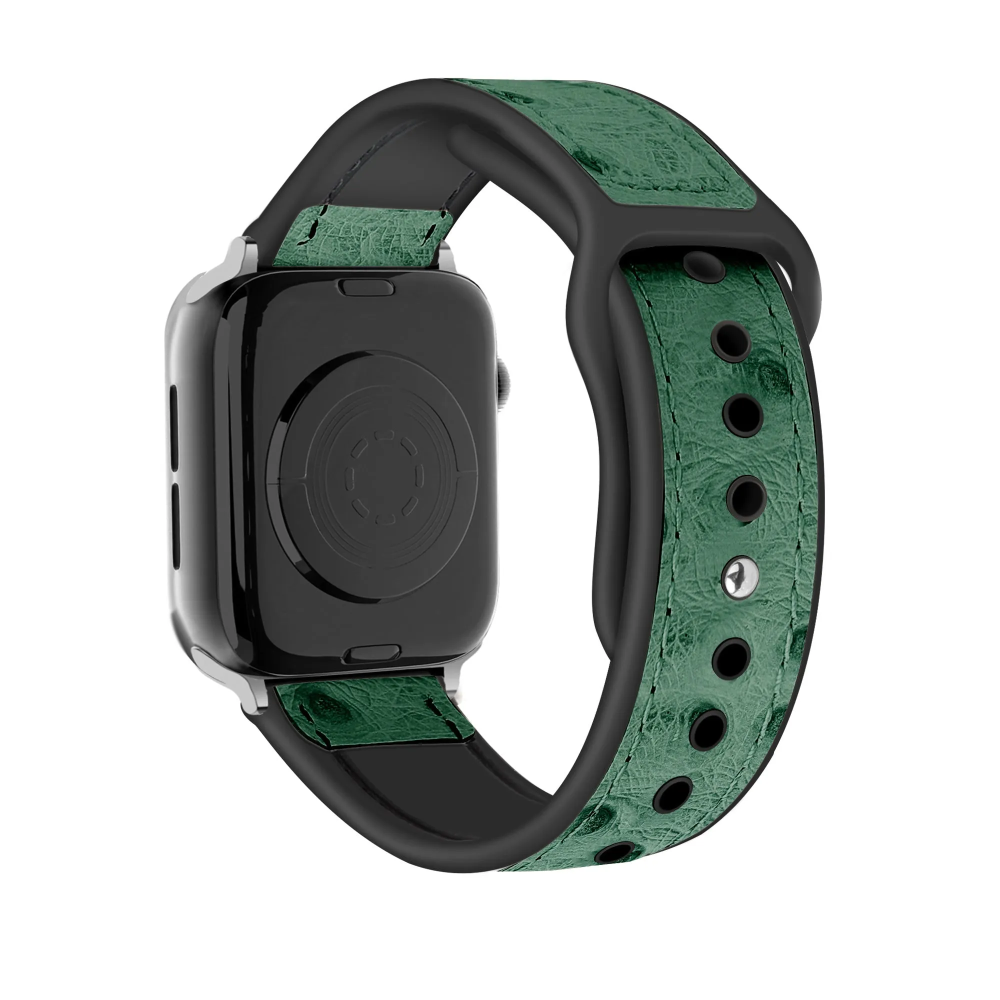 Apple Watch Hybrid Leather Strap (Green) Everyday Durability Luxury Durable Fit