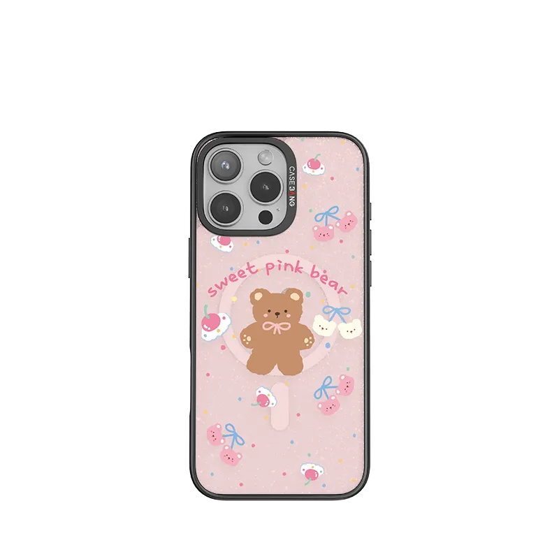 Sweet Pink Bear Imagisnap Premium Pattern Design Soft Touch