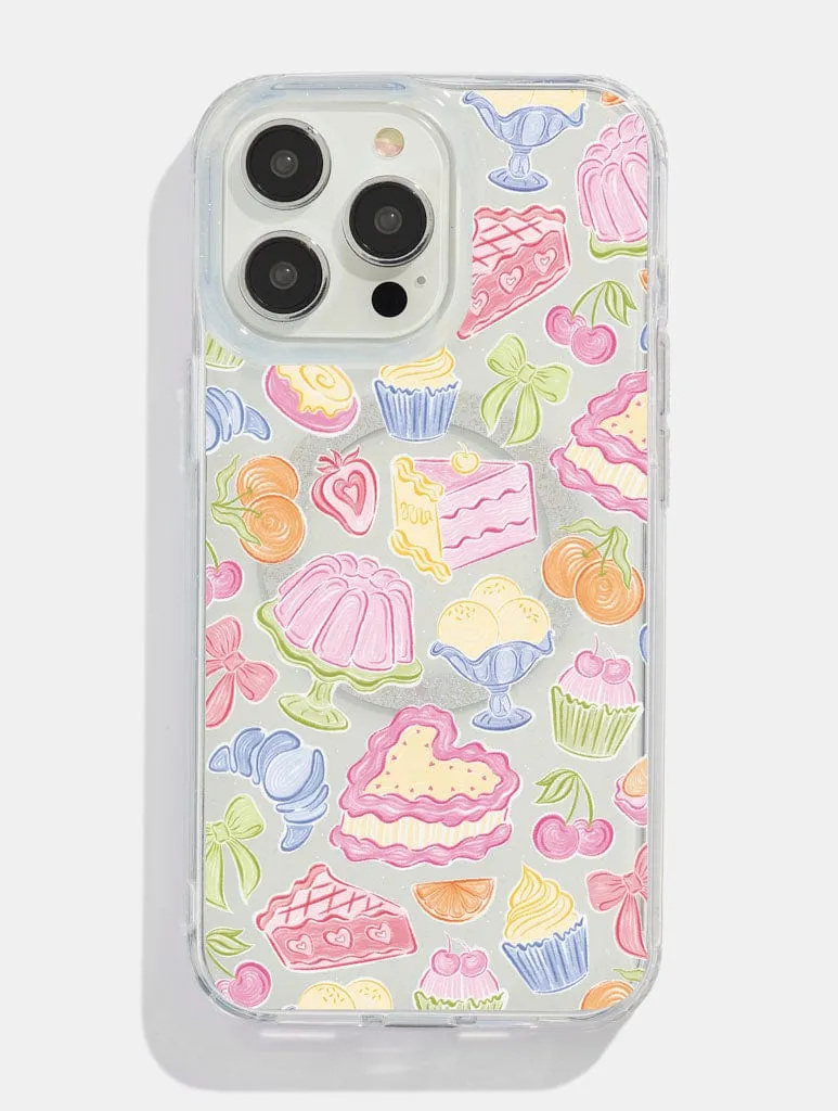 Sweet Treats Glitter MagSafe iPhone Case Stylish Look