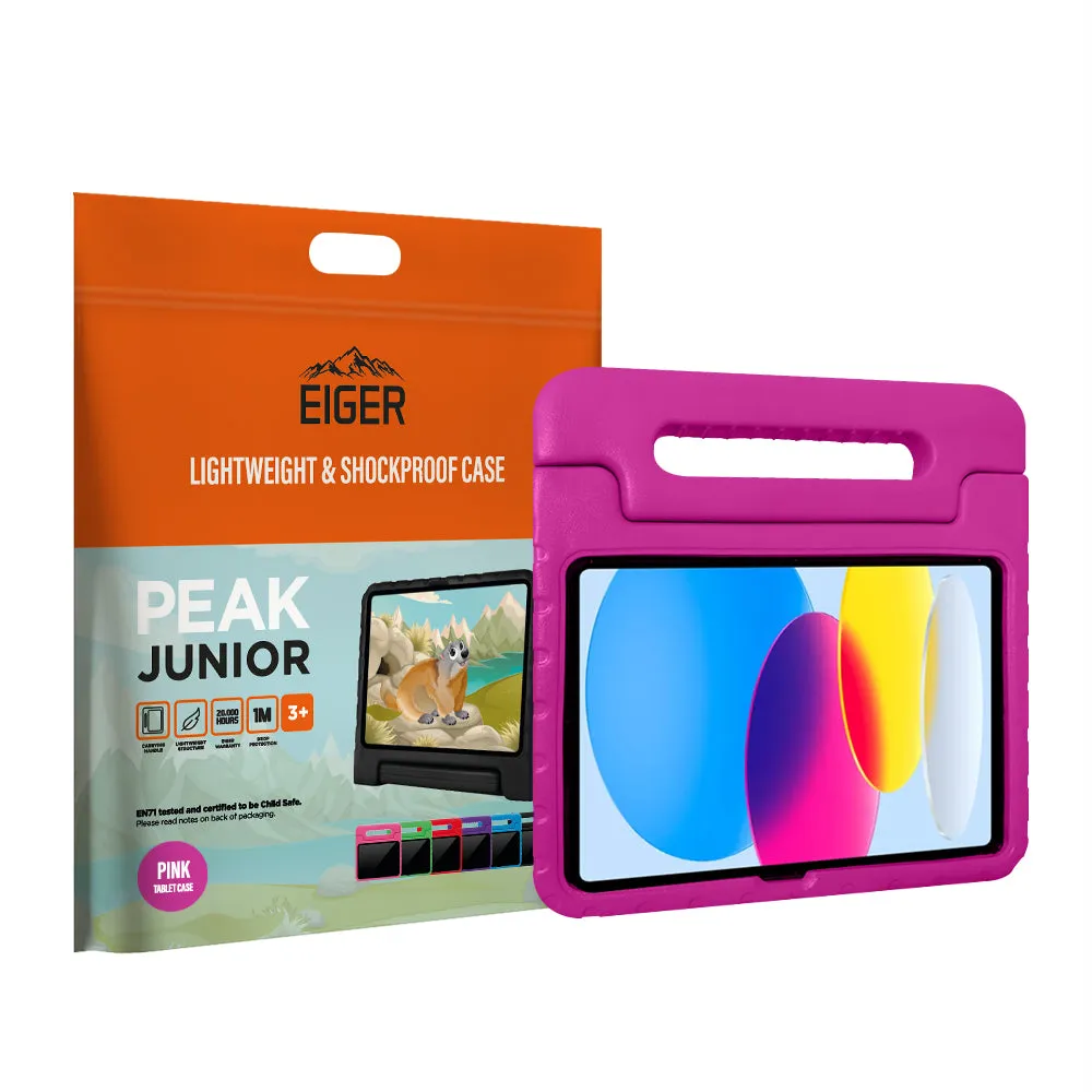 Eiger Peak Junior Case for Apple iPad 10.9 (10th Gen) in Pink Tablet Sleeve Ultra Protection