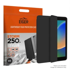Eiger Storm 250m Stylus Case for Apple iPad 10.2 (9th Gen) in Black Soft Interior