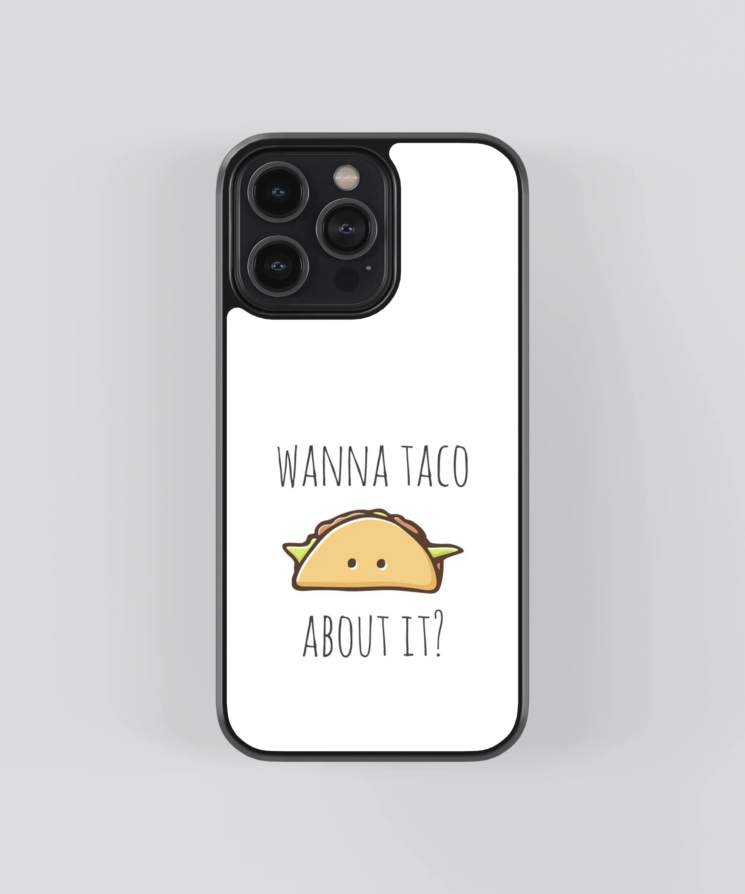 Compact Frame Taco Bout' It Glass Phone Case Cover