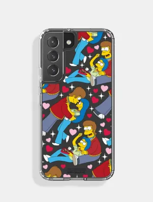 The Simpsons Homer And Marge Android Case Polished Finish Stylish Detail