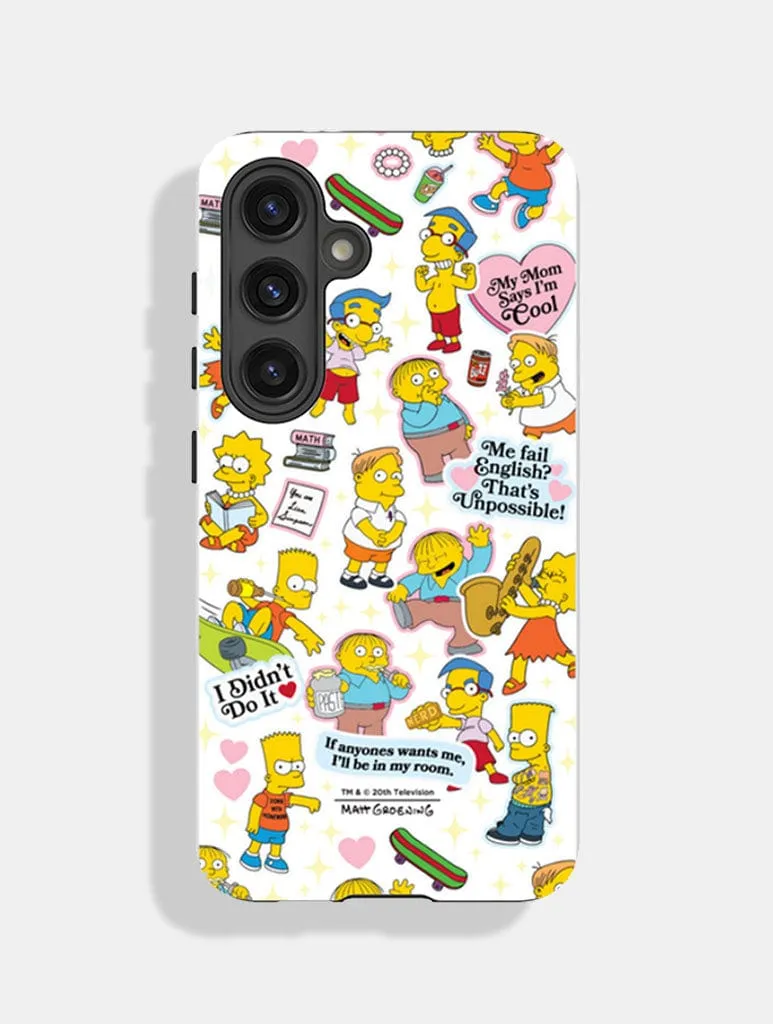 Vivid Texture The Simpsons My Mom Says Im Cool Ultra Protective Android Case