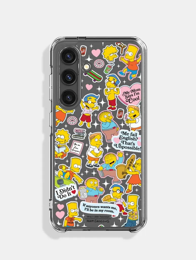 Long Lasting Sleek Finish The Simpsons X Skinnydip My Mom Says Im Cool Sticker Android Case