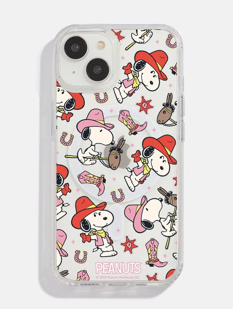 Peanuts x Skinnydip Snoopy Cowboy MagSafe iPhone Case Portable Case Flexible Grip Texture