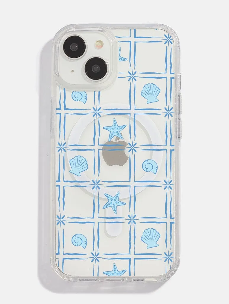 Tiled Sea Shells MagSafe iPhone Case Impact Resistant