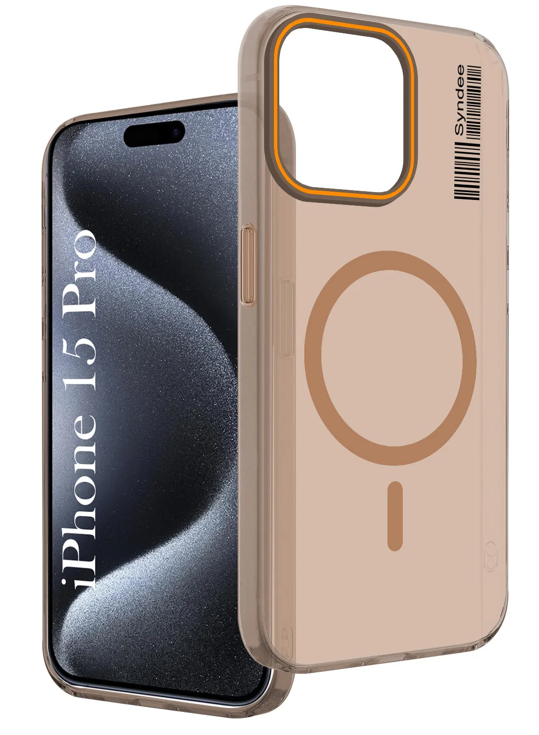 For Apple iPhone 15 Pro Back Cover Case (Soft Touch | Camera Bump Protection | MagSafe Compatible | Matte Finish) Gloss Surface