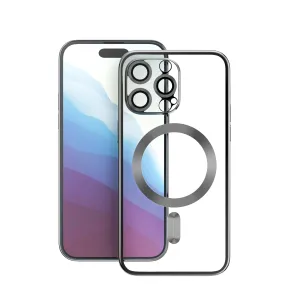 Drop Defense Flexible Shell iPhone 15 Pro max - Black Electroplating with Magsafe