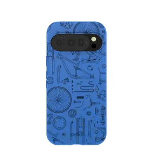 Electric Blue Changing Gears Google Pixel 10/10 Pro Case Protective Build